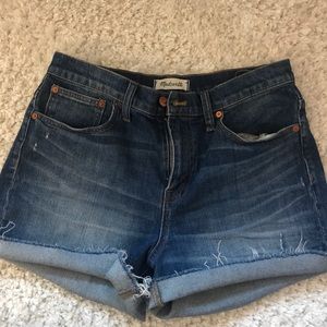 Madewell “High Rise Denim Shorts” size 29
